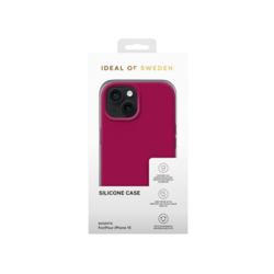 Silikonový ochranný kryt iDeal Of Sweden pro iPhone 15 Magenta