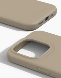 Silikonový ochranný kryt iDeal Of Sweden pro iPhone 15 Pro Beige