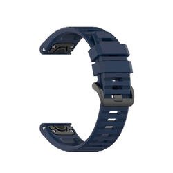 Silikonový řemínek FIXED Silicone Strap pro Garmin QuickFit 22mm, modrý