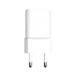 Síťová nabíječka FIXED Mini s USB-C a USB výstupem, podpora PD a QC 3.0, 20W, bílá