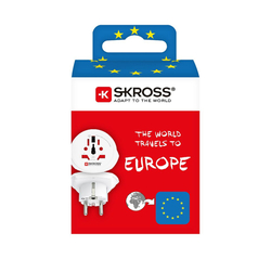 SKROSS cestovní adaptér Europe pro cizince v ČR, typ E/F