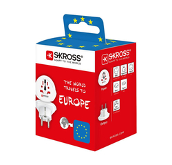 SKROSS cestovní adaptér Europe pro cizince v ČR, typ E/F