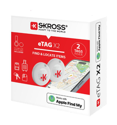 SKROSS eTAG Bluetooth lokátor, 2ks, kroužek + pouzdro, Apple FindMy