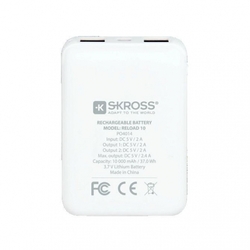 Skross Powebanka Reload 10 10000mAh, USB-A, USB-C, bílá