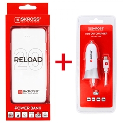 SKROSS promo akce powerbank Reload 20 + USB Car Charger zdarma