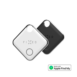 Smart tracker FIXED Tag s podporou Find My, 2 ks, černý + bílý