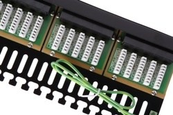 SOLARIX ISDN panel, 50 x RJ45, černý, 1U