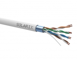 SOLARIX kabel licna, CAT5E, FTP PVC, šedý, 305m, box