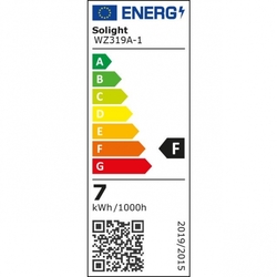 Solight LED žárovka, bodová , 7W, GU10, 4000K, 595lm, bílá