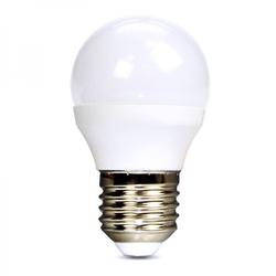 Solight LED žárovka, miniglobe, 6W, E27, 4000K, 510lm