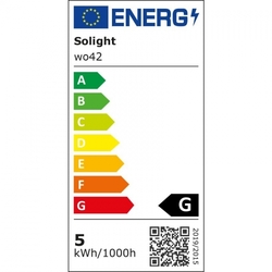 Solight LED stmívatelná lampička 2v1, podstavec i klip, 5W 4000K, 3 barevné kryty