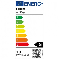 Solight LED stmívatelná lampička s bezdrátovým nabíjením, 10W, změna chromatičnosti, šedá