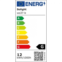 Solight LED stolní lampička stmívatelná, 12W, volba teploty světla, USB, černý lesk