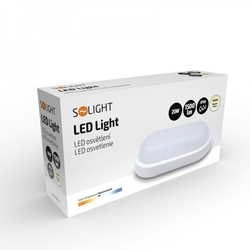 Solight LED venkovní osvětlení oválné, 20W, 1500lm, 4000K, IP54, 26cm