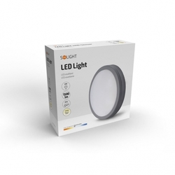 Solight LED venkovní osvětlení Siena, šedé, 20W, 1500lm, 4000K, IP54, 23cm