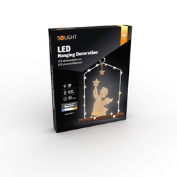 Solight LED závěsná dekorace - anděl, 20x LED, 2xAA