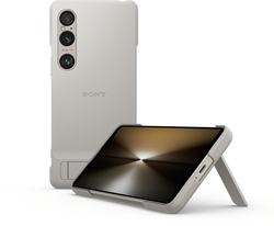 Sony Xperia Stand Cover pro Xperia 1 VI 5G stříbrné