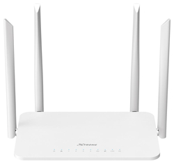 STRONG dvoupásmový router 1200S/ Wi-Fi stand. 802.11a/b/g/n/ac/ 1200 Mbit/s/ 2,4GHz a 5GHz/ 4x LAN/ 1x WAN/ 1x USB/ bílý