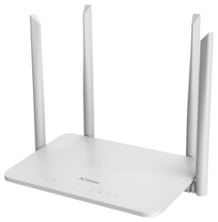 STRONG dvoupásmový router 1200S/ Wi-Fi stand. 802.11a/b/g/n/ac/ 1200 Mbit/s/ 2,4GHz a 5GHz/ 4x LAN/ 1x WAN/ 1x USB/ bílý