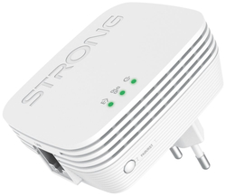 Strong sada 2x adaptérů Powerline WF 1000 DUO MINI/ Powerline 1000 Mbit/s/ Wi-Fi 750 Mbit/s/ 1x LAN/ bílý