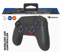 SUBSONIC by SUPERDRIVE Wireless LED pro PS4, černý