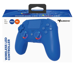 SUBSONIC by SUPERDRIVE Wireless LED pro PS4, modrý