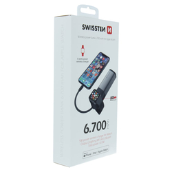 SWISSTEN 2in1 Apple Watch MFI powerbank 6700 mAh