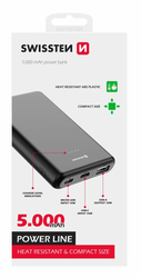 SWISSTEN Power Line powerbank 5000 mAh 10W černá