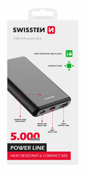 SWISSTEN Power Line powerbank 5000 mAh 10W černá