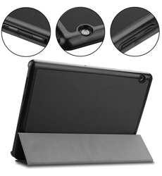 Tactical Book Tri Fold Pouzdro pro Lenovo Tab M10 Plus 3rd gen. (TB-125/128) 10,6 Black