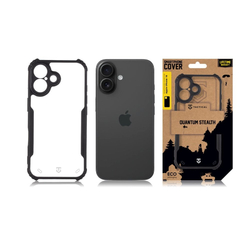 Tactical Quantum Stealth Kryt pro Apple iPhone 16 Clear/Black