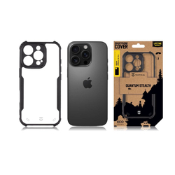 Tactical Quantum Stealth Kryt pro Apple iPhone 16 Pro Clear/Black