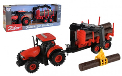 Teddies traktor ZETOR s vlekem a ramenem