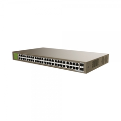 Tenda TEG1050F 48x Gigabit s SFP, 48x RJ45 + 2x SFP, Fanless - bez ventilátorů, Rackmount, VLAN, 6kV