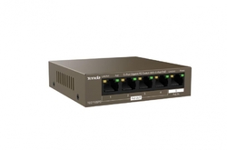 Tenda TEG1105PD PoE PD Gigabit switch, 1x PoE IN, 4x PoE OUT 802.3af, 5x 1 Gb/s, max. 30W, fanless