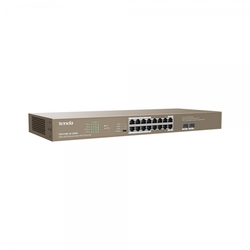 Tenda TEG1118P-16-250W PoE AT Gigabit switch 16x 1Gb/s PoE 802.3af/at + 2x SFP 1Gb/s, PoE+ 230W,Rack