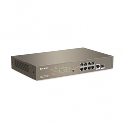 Tenda TEG5310P-8-150W Gigabit L3 PoE Switch 130W, 8x 1Gb/s PoE, 2x RJ45/SFP, STP, IGMP, VLAN, Rack