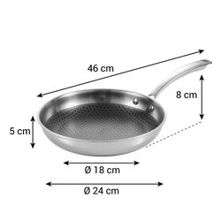 Tescoma Pánev SteelCRAFT, 24 cm  