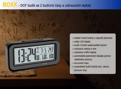 TFA rádiem řízený digitální budík s automatickým podsvícením 60.2554.01 BOXX