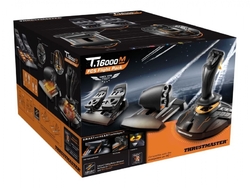 Thrustmaster Joystick T16000M FLIGHT PACK + plynový pedál + pedálová sada, pro PC 