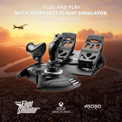 Thrustmaster T.Flight Full Kit X, pedálová sada TFRP RUDDER + Joystick Hotas pro Xbox Series X/S a PC