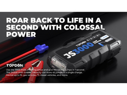 TOPDON Car Jump Starter JumpSurge 3000, 24000 mAh