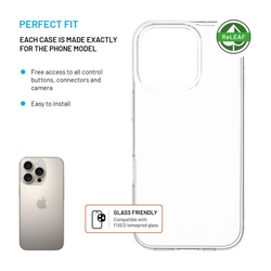 TPU gelový kryt FIXED ReStory AntiUV pro Apple iPhone 16 Pro, čirý