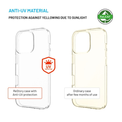 TPU gelový kryt FIXED ReStory AntiUV pro Apple iPhone 16 Pro, čirý