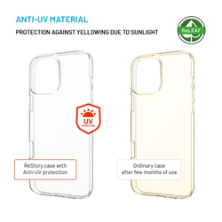 TPU gelový kryt FIXED ReStory AntiUV pro Apple iPhone 16 Pro Max, čirý