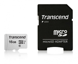 Transcend microSDHC 300S 16GB UHS-I + adaptér