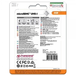 Transcend microSDHC 8GB Class10 UHS-I Premium + adaptér