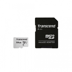 Transcend microSDXC 300S 64GB + adaptér