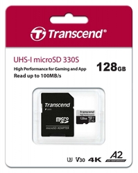 Transcend microSDXC 330S 128GB + adaptér