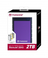 Transcend StoreJet 25H3 Slim 2TB, fialový